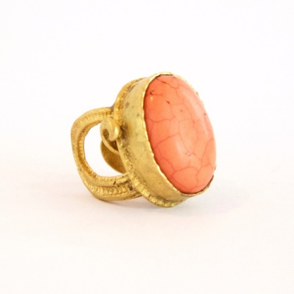*SOLD* Coral Ring // Handmade // Open - Picture 4 of 5